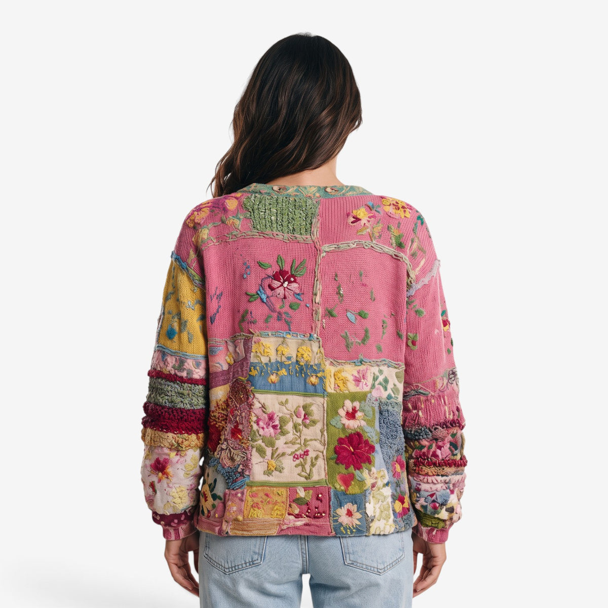Cárdigan Patchwork Floral para Mujer