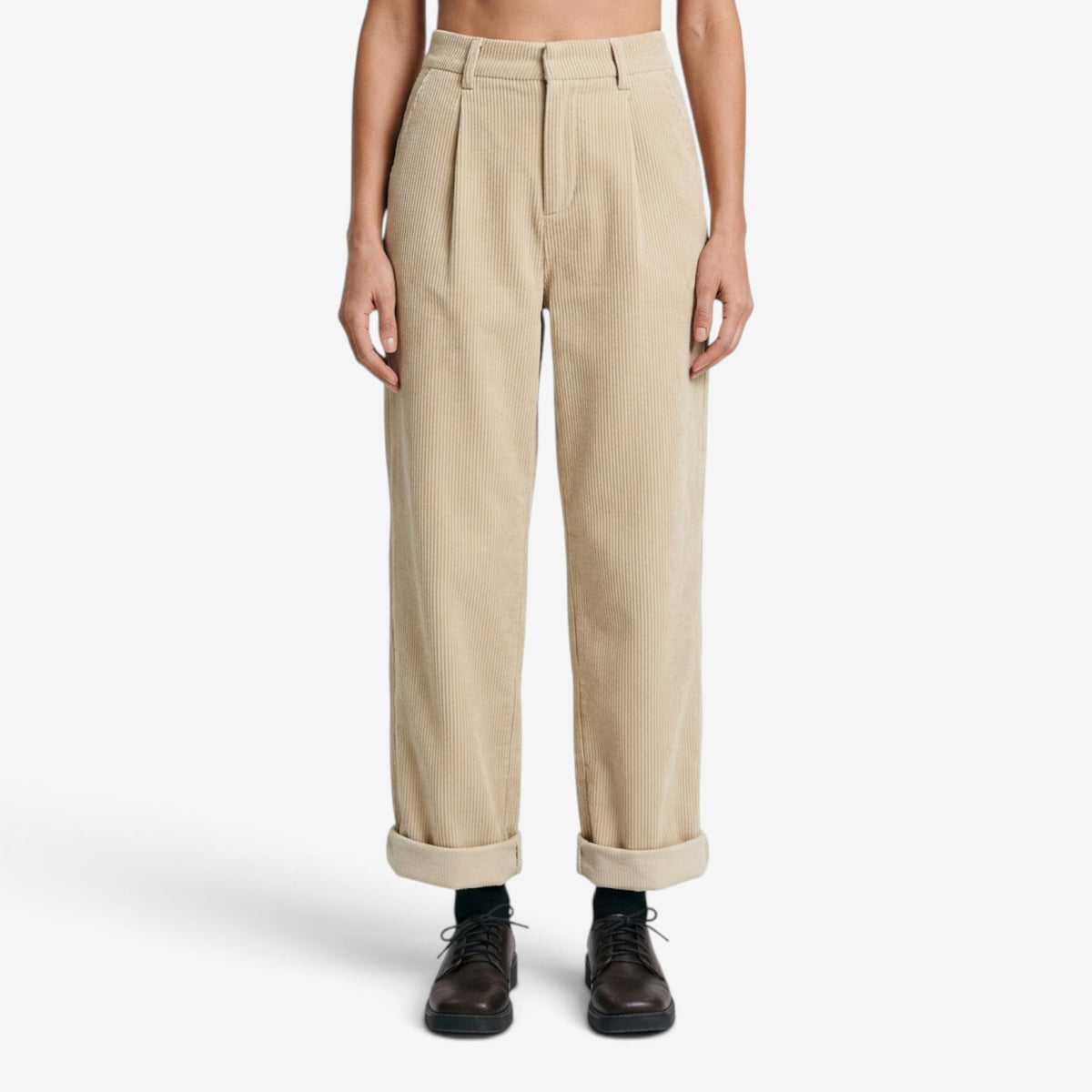 Pantalón de Pana de Pierna Ancha para Mujer