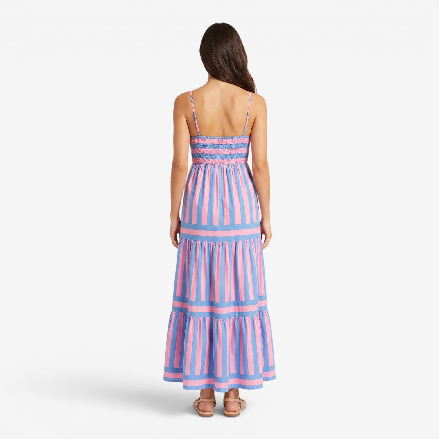 Vestido de Playa con Tirantes y Bolsillos