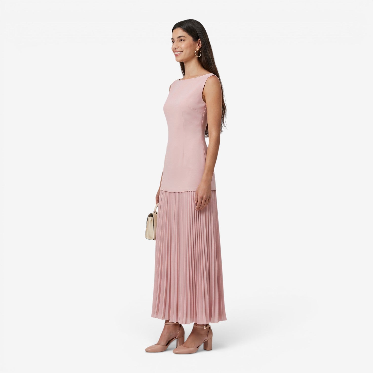 Vestido Ajustado de Punto sin Mangas para Mujer