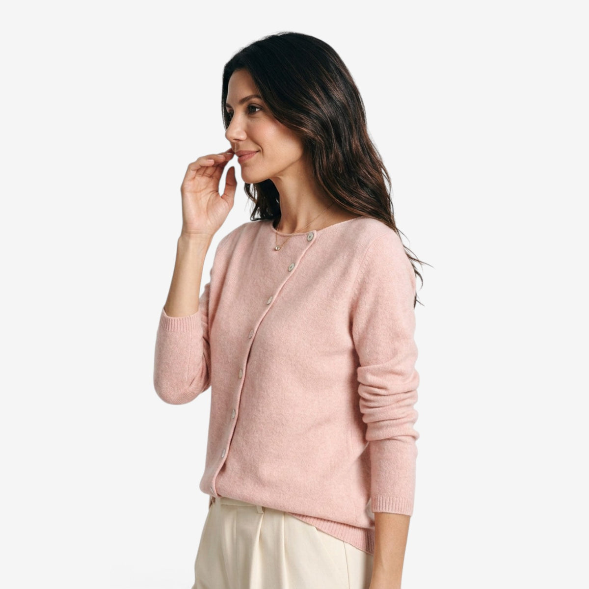 Cárdigan de Punto con Botones para Mujer