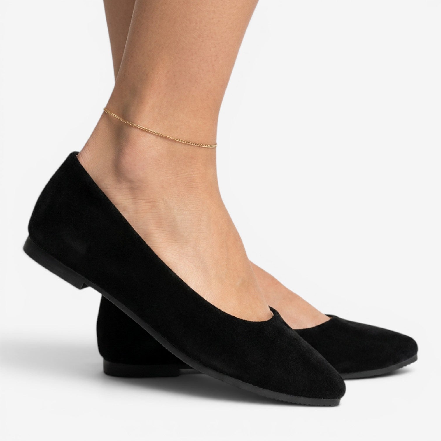 Mocasines de Ante con Punta Cuadrada para Mujer