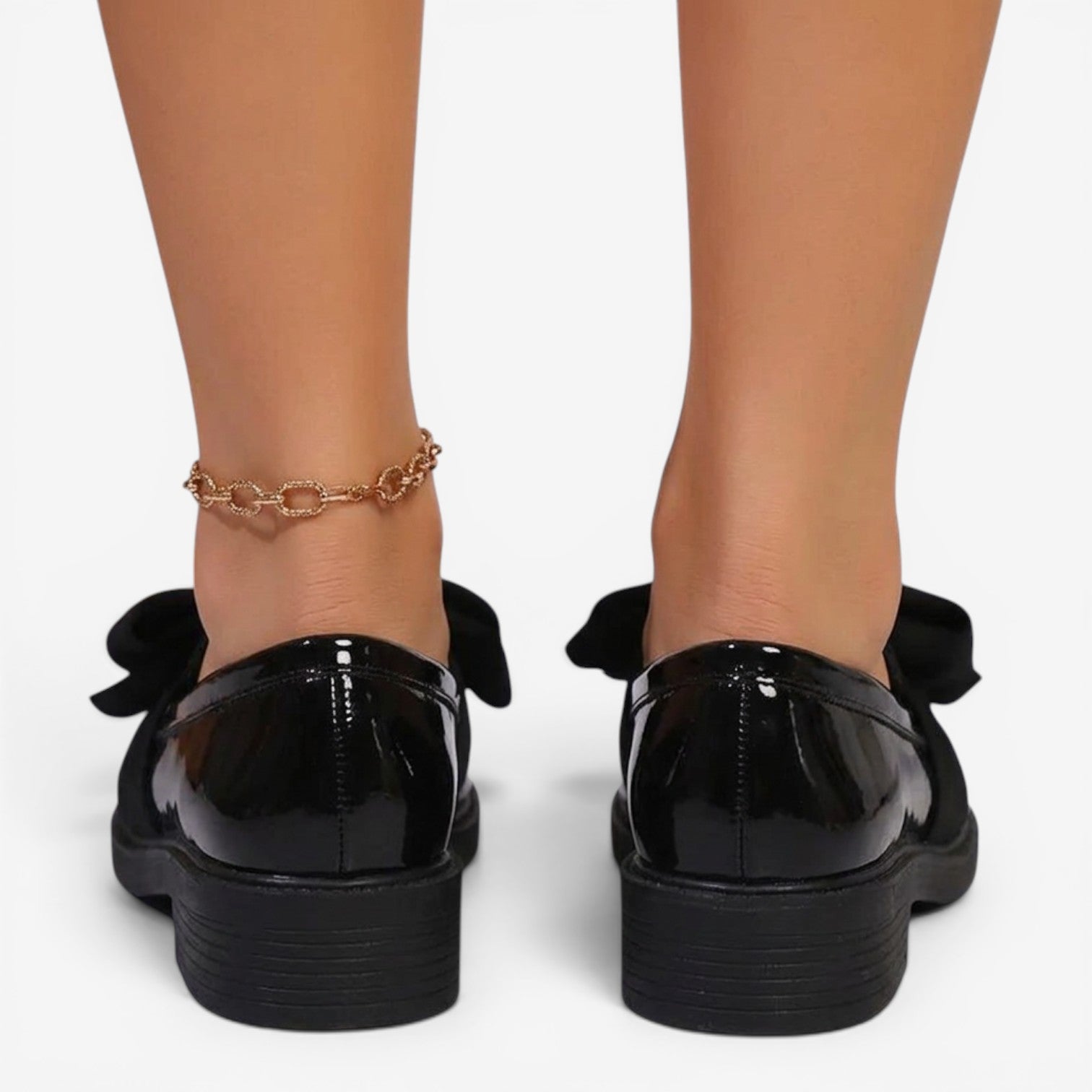 Mocasines con Lazo y Plataforma para Mujer