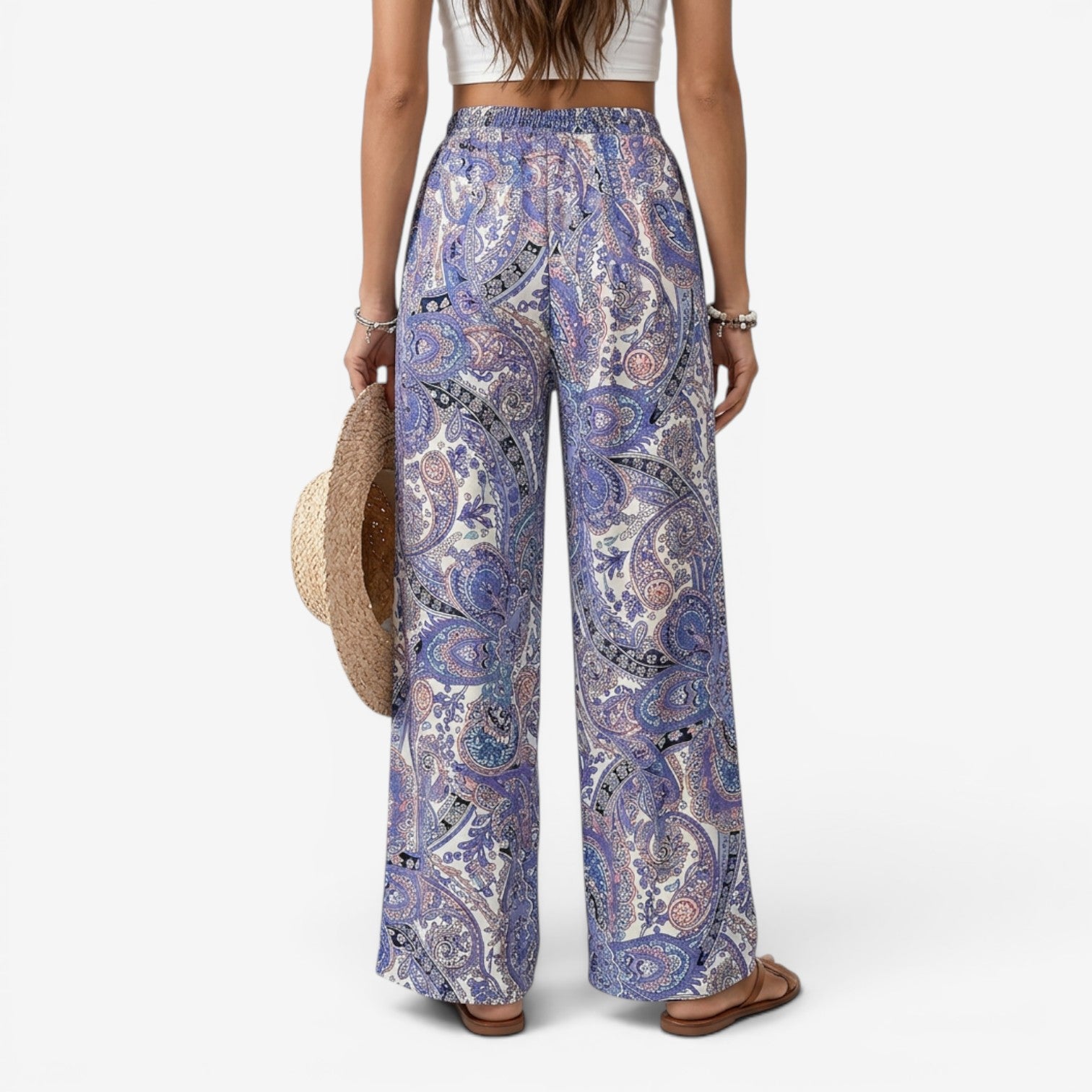 Pantalón Bohemio de Pierna Ancha