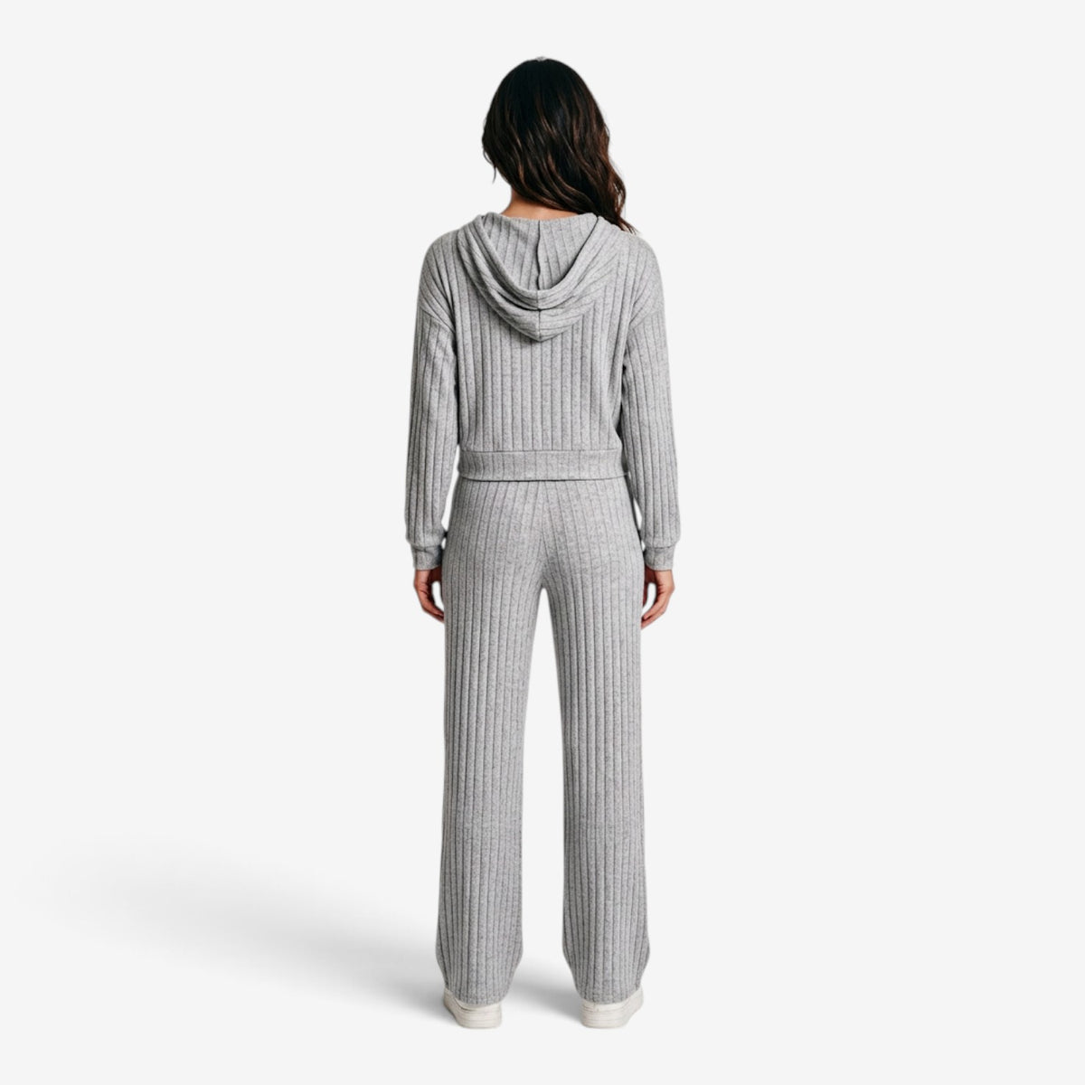 Conjunto de Punto Acanalado para Mujer