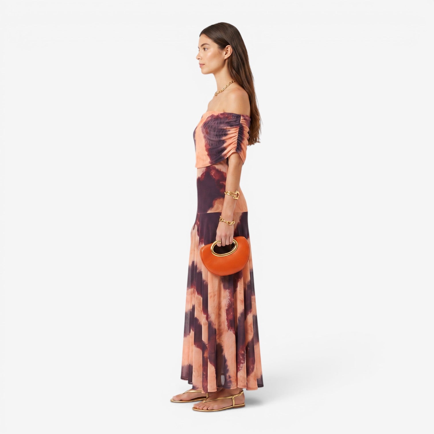 Vestido Maxi Asimétrico con Abertura
