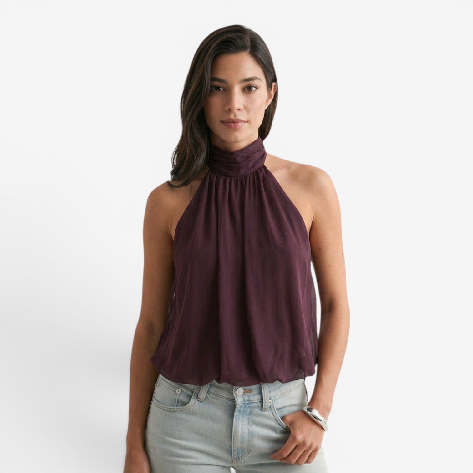 Top Halter de Espalda Descubierta