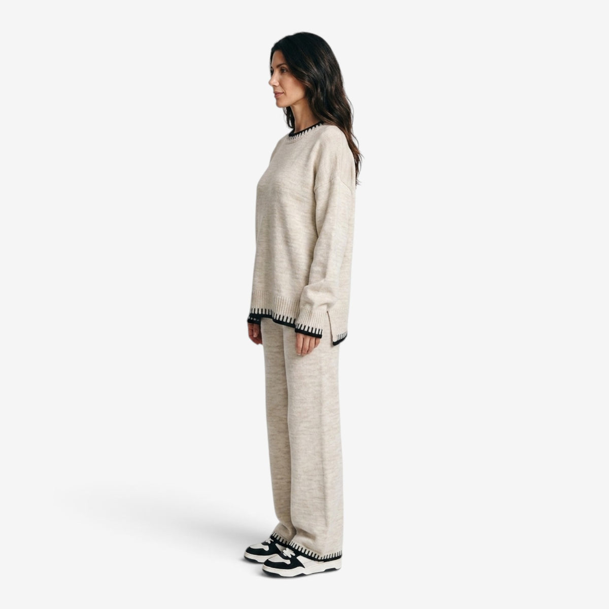 Conjunto de Punto de Dos Piezas para Mujer