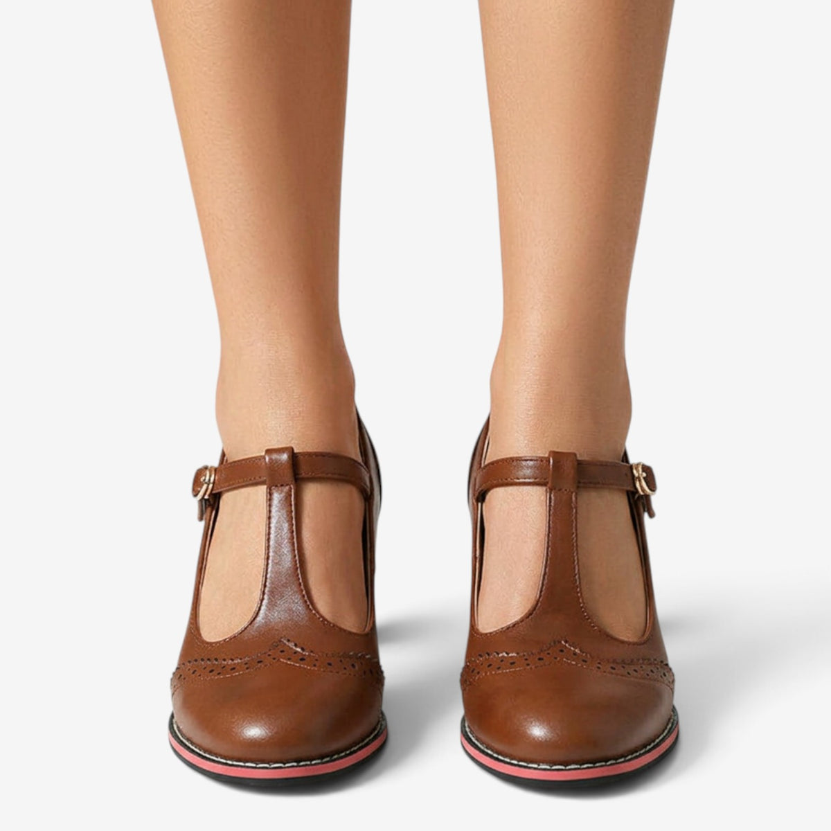Zapatos de Tacón con Correa Mary Jane para Mujer