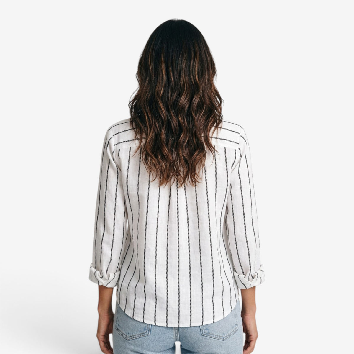 Camisa de Rayas Verticales para Mujer
