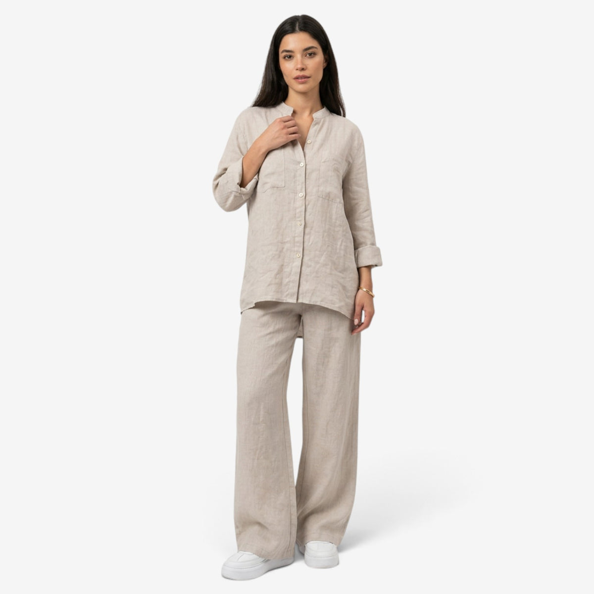 Conjunto Casual de Camisa y Pantalón para Mujer