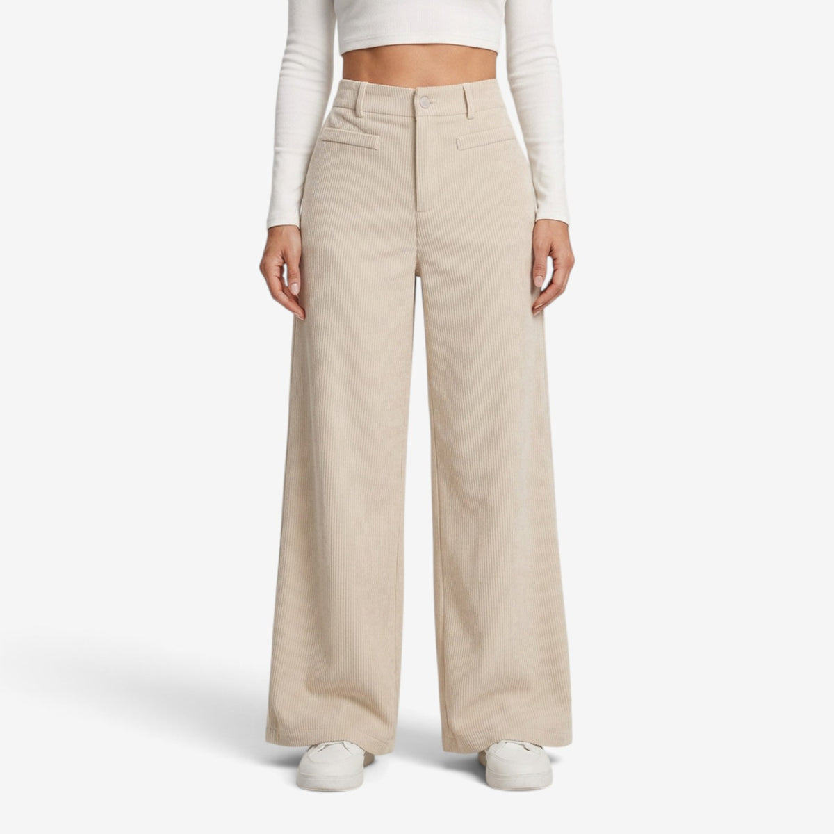 Pantalón Palazzo de Cintura Alta para Mujer