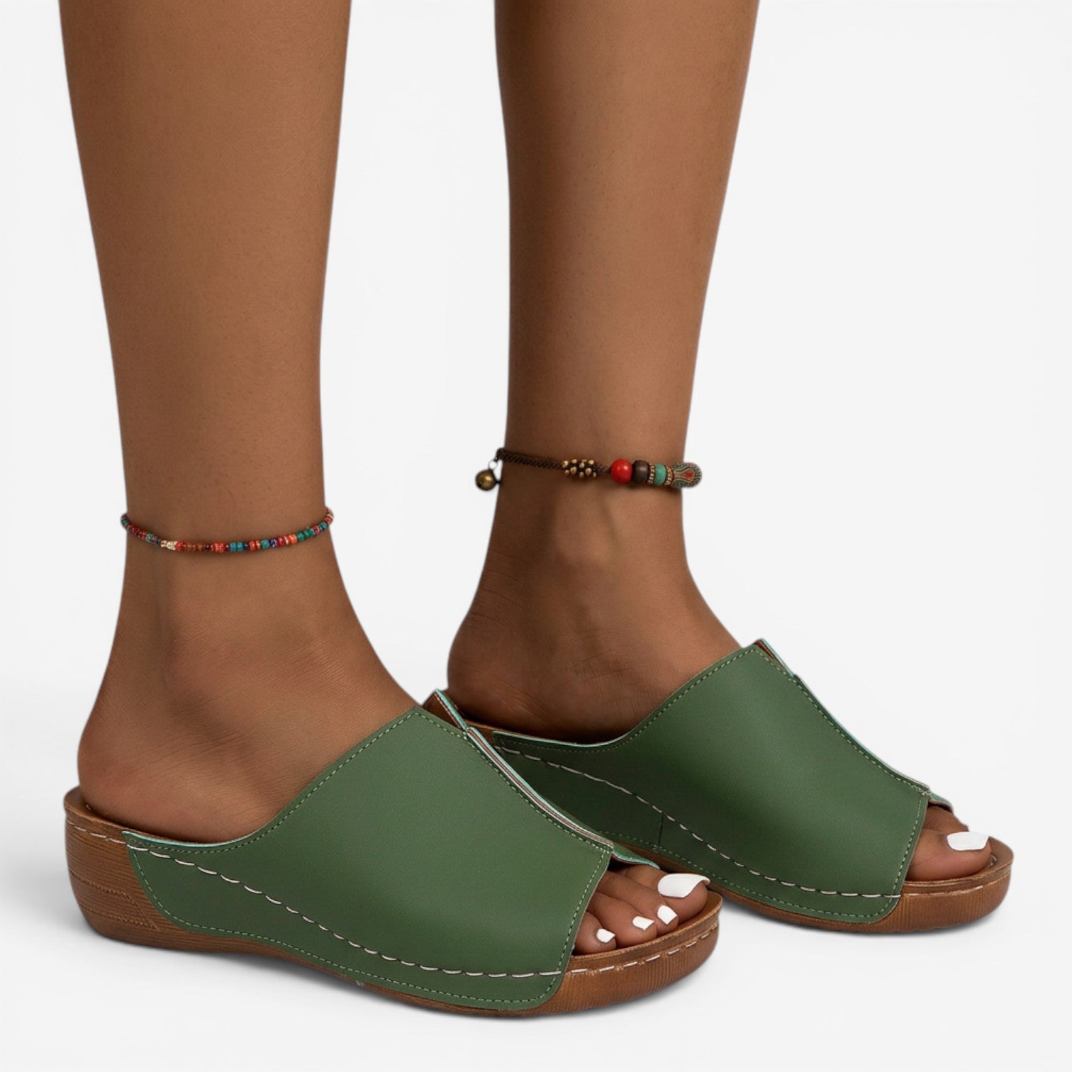 Sandalias de Cuña Peep Toe para Mujer