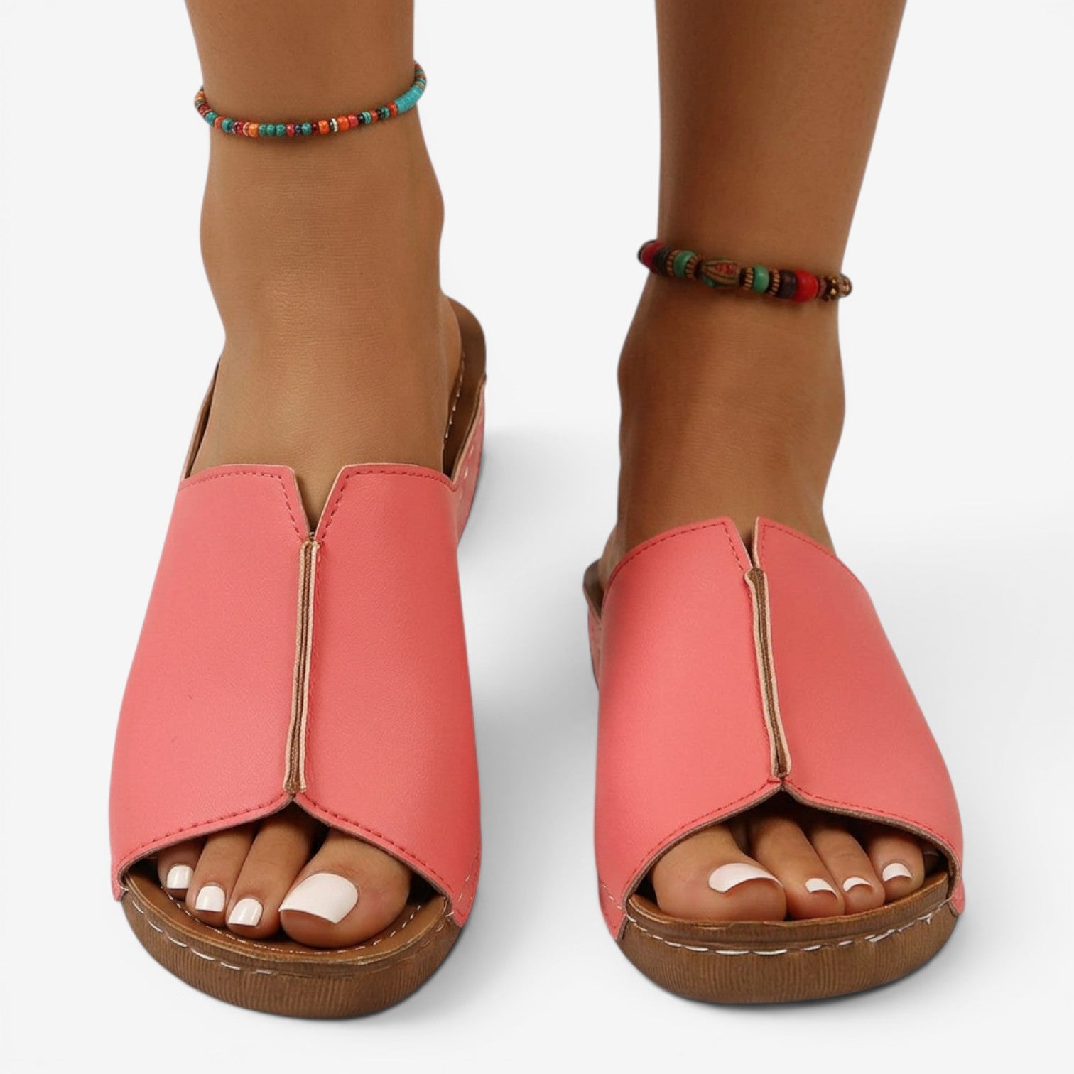 Sandalias de Cuña Peep Toe para Mujer