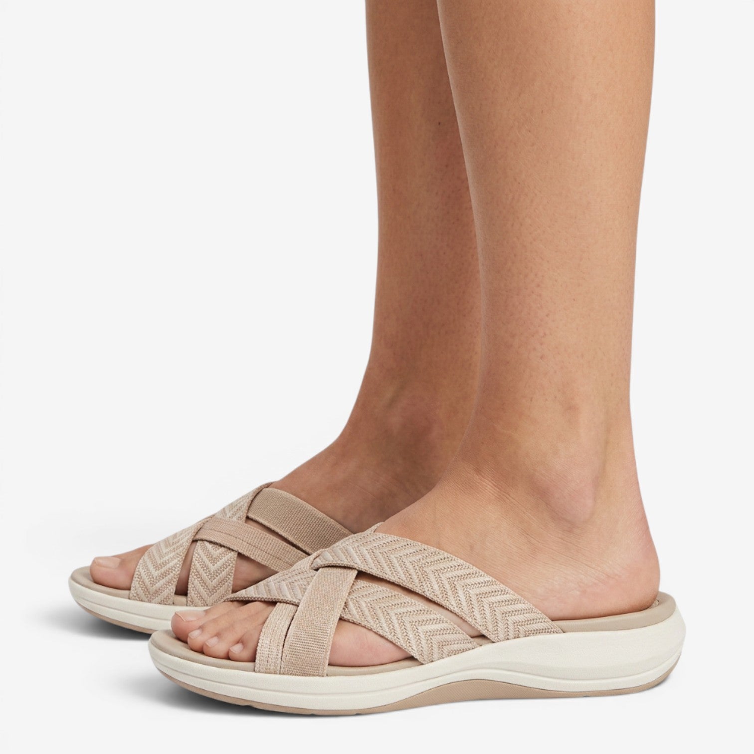 Sandalias de Cuña con Tiras Cruzadas para Mujer