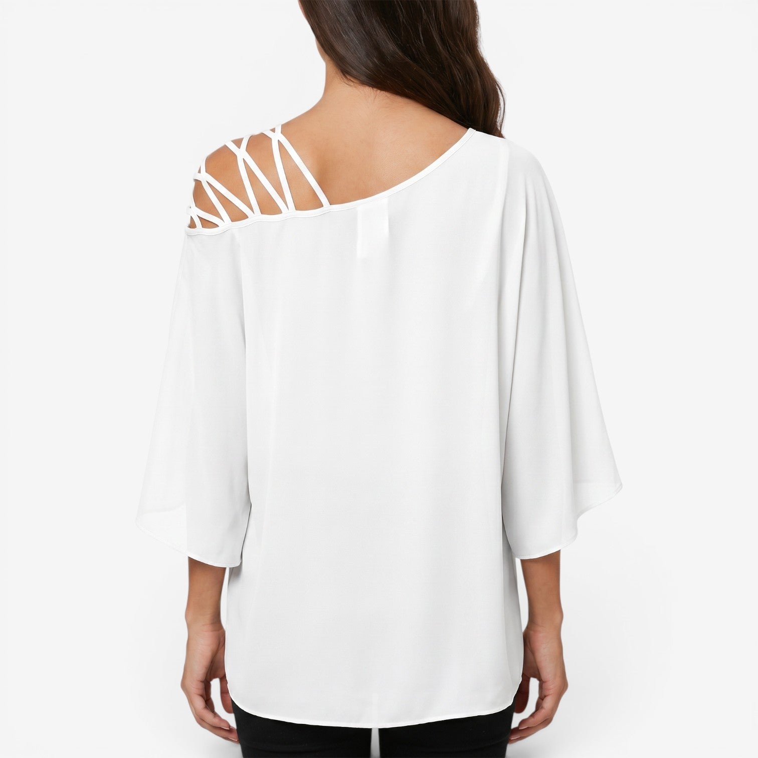 Blusa Casual con Detalles de Costura