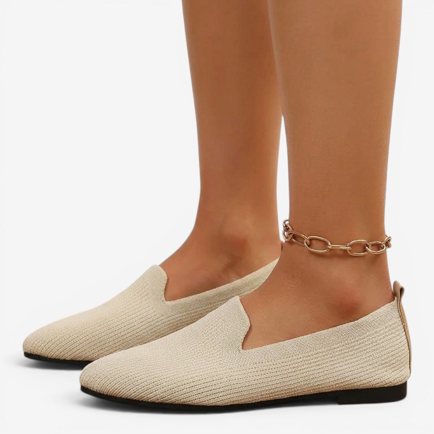Mocasines de Malla con Punta Fina para Mujer