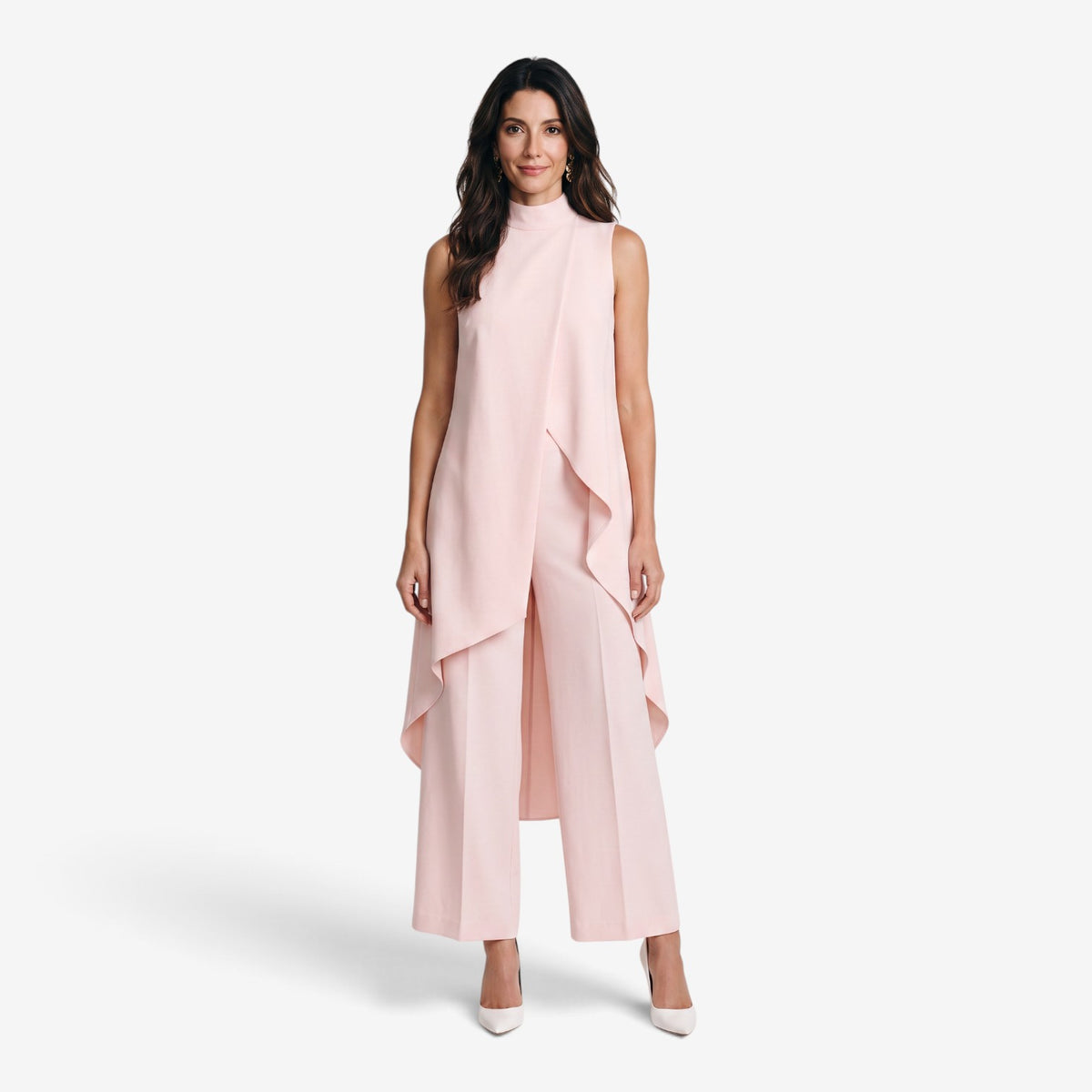 Conjunto Asimétrico con Pantalón Palazzo para Mujer
