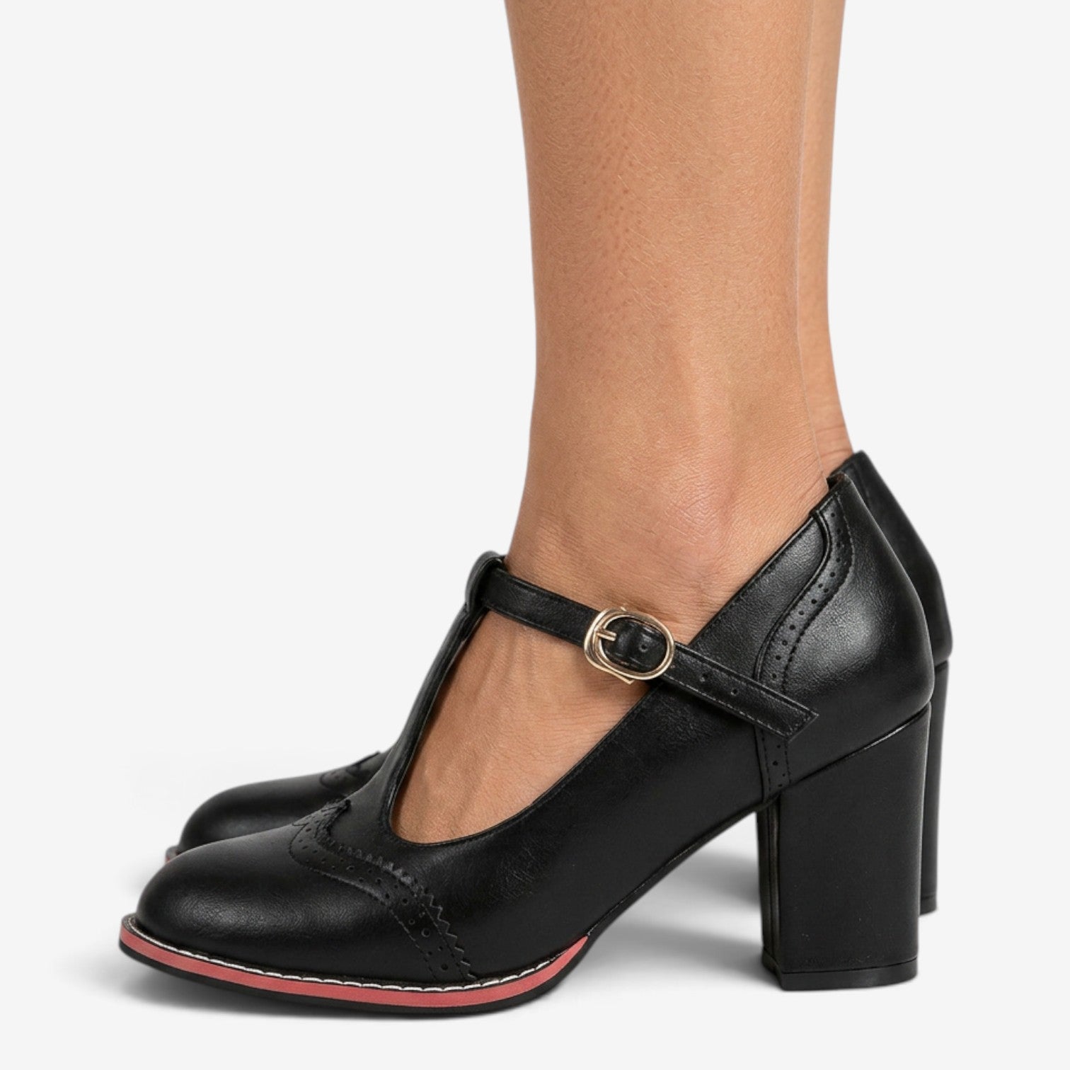 Zapatos de Tacón con Correa Mary Jane para Mujer