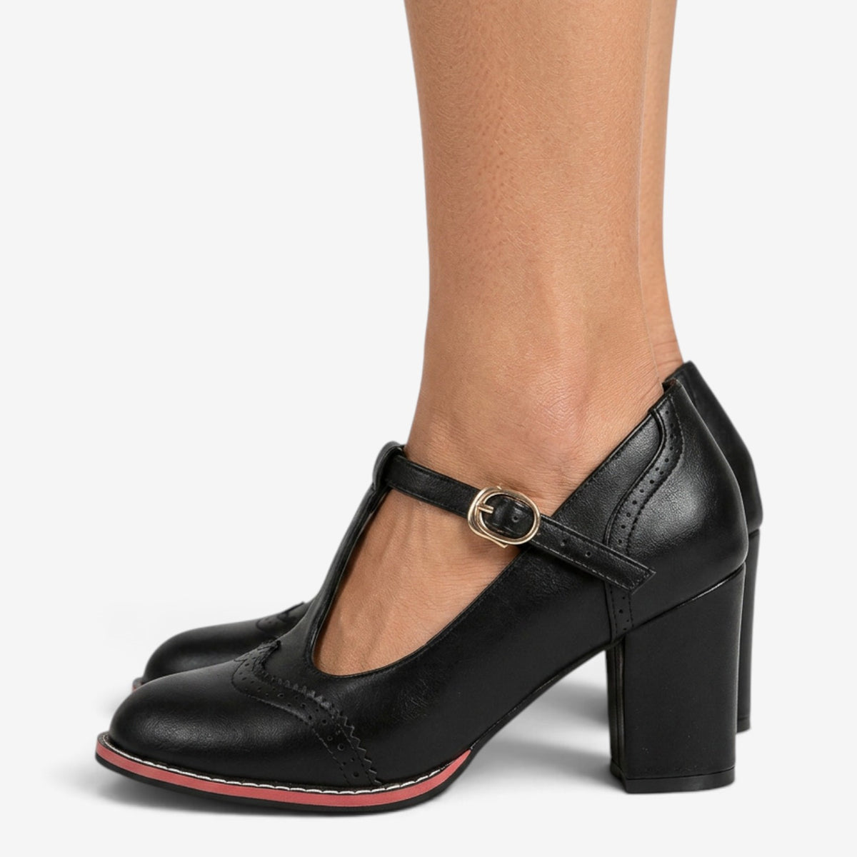 Zapatos de Tacón con Correa Mary Jane para Mujer