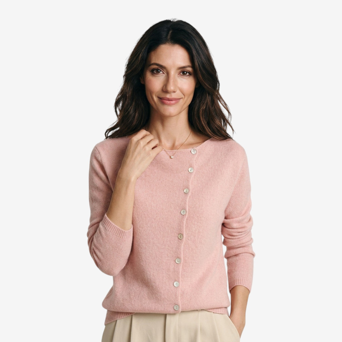Cárdigan de Punto con Botones para Mujer