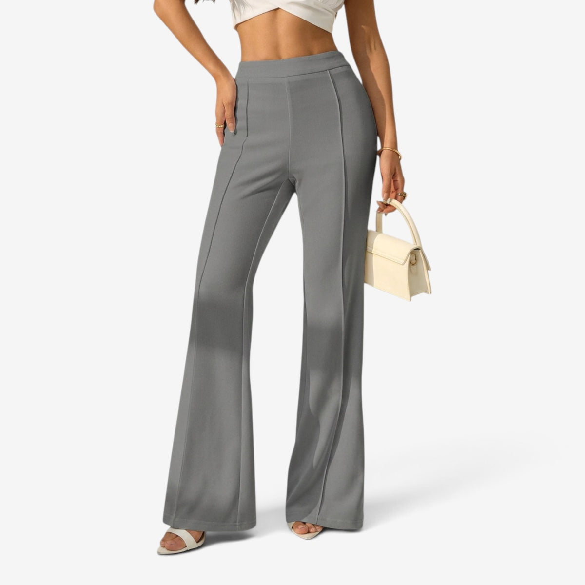Pantalón Clásico de Cintura Alta para Mujer