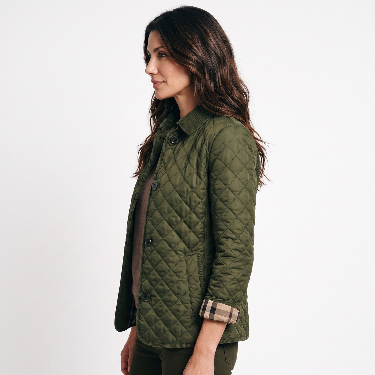 Chaqueta Acolchada Entallada para Mujer