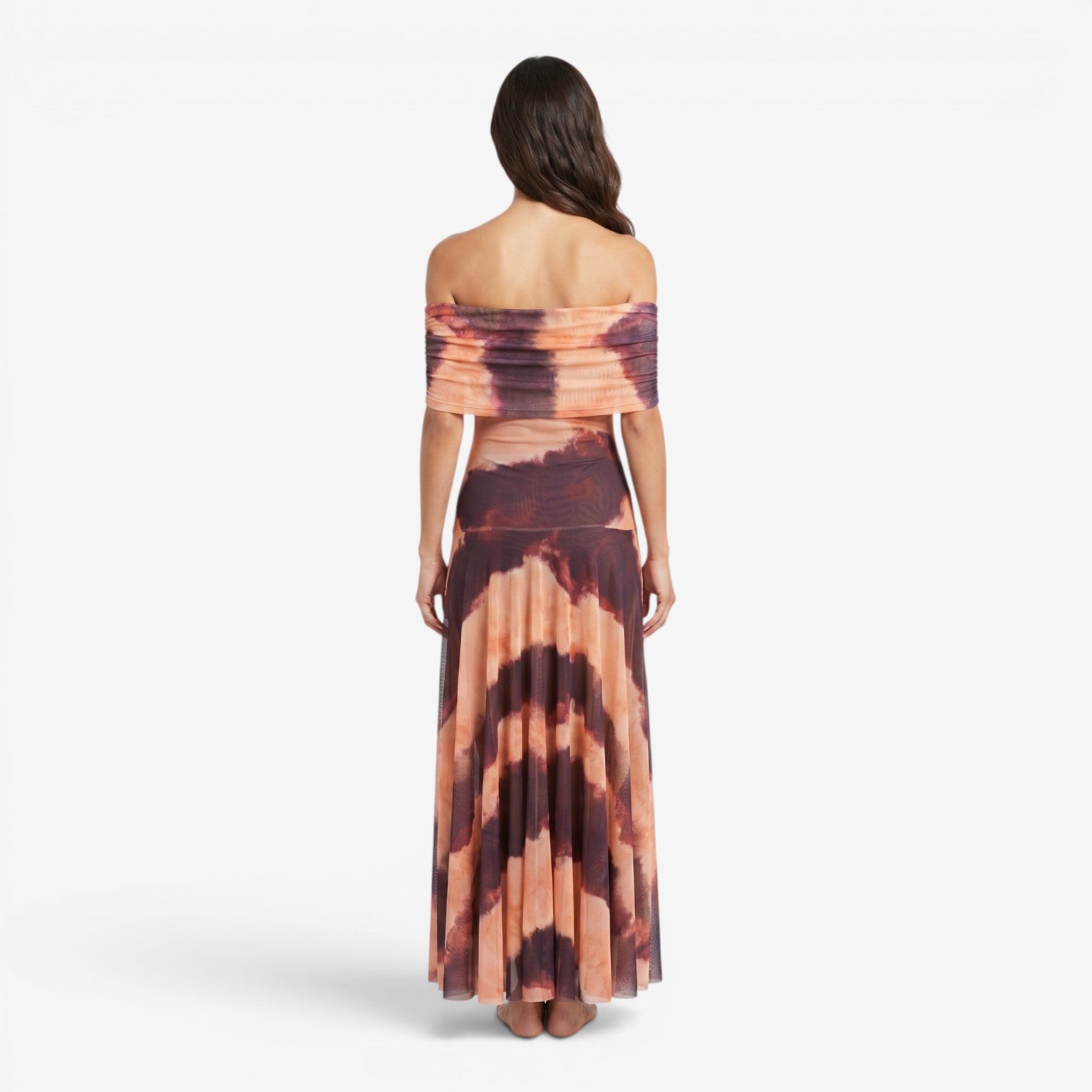 Vestido Floral de Cintura Alta para Mujer