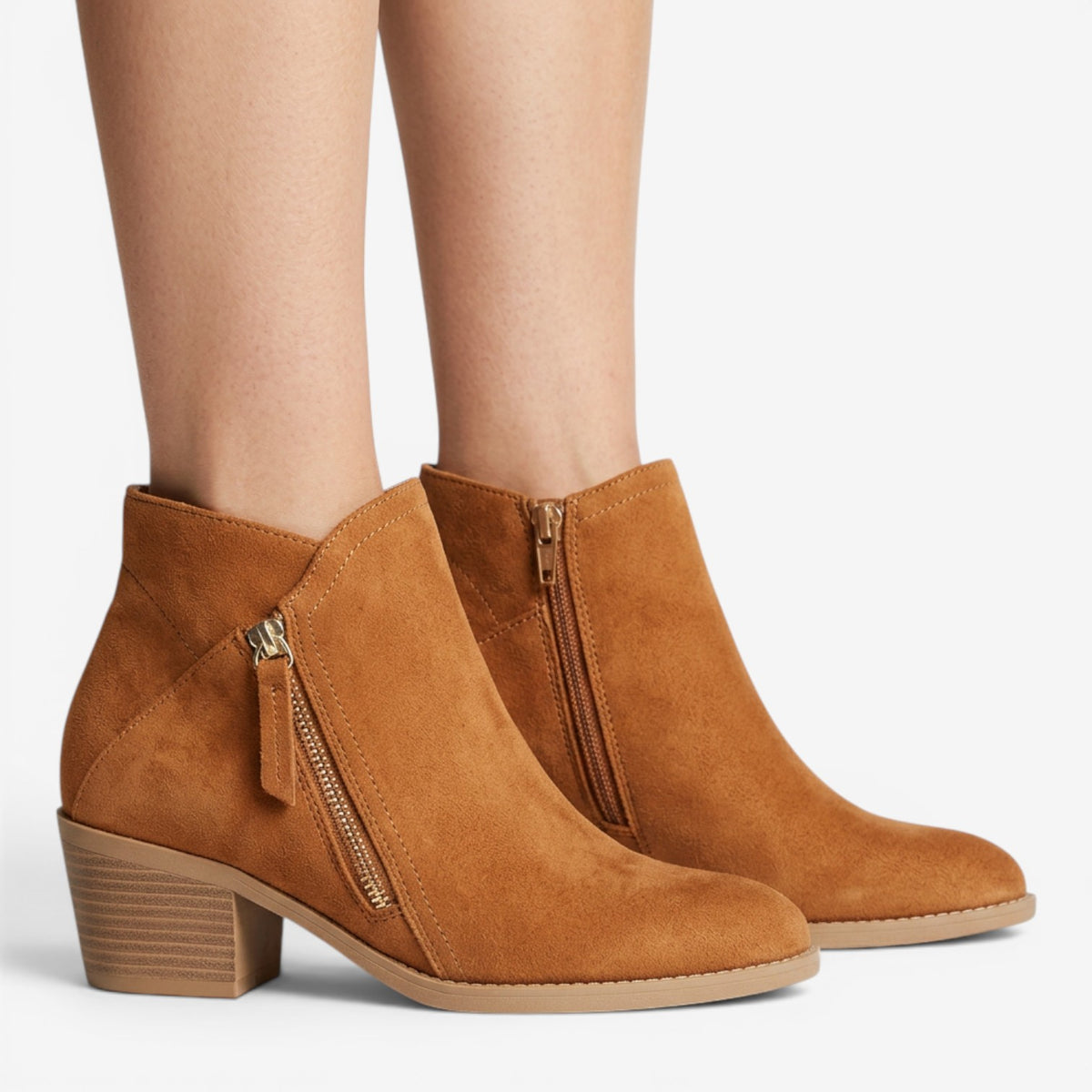 Botines de Ante con Cuña para Mujer
