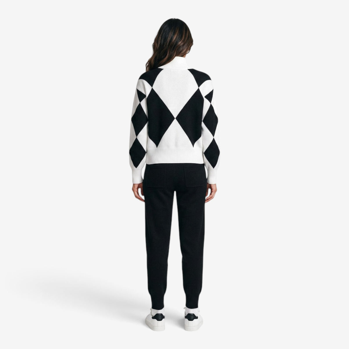 Conjunto Aria con Jersey de Rombos para Mujer