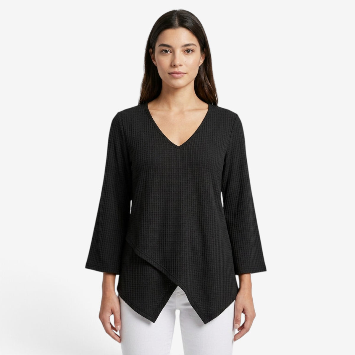 Top Asimétrico con Textura Gofrada para Mujer