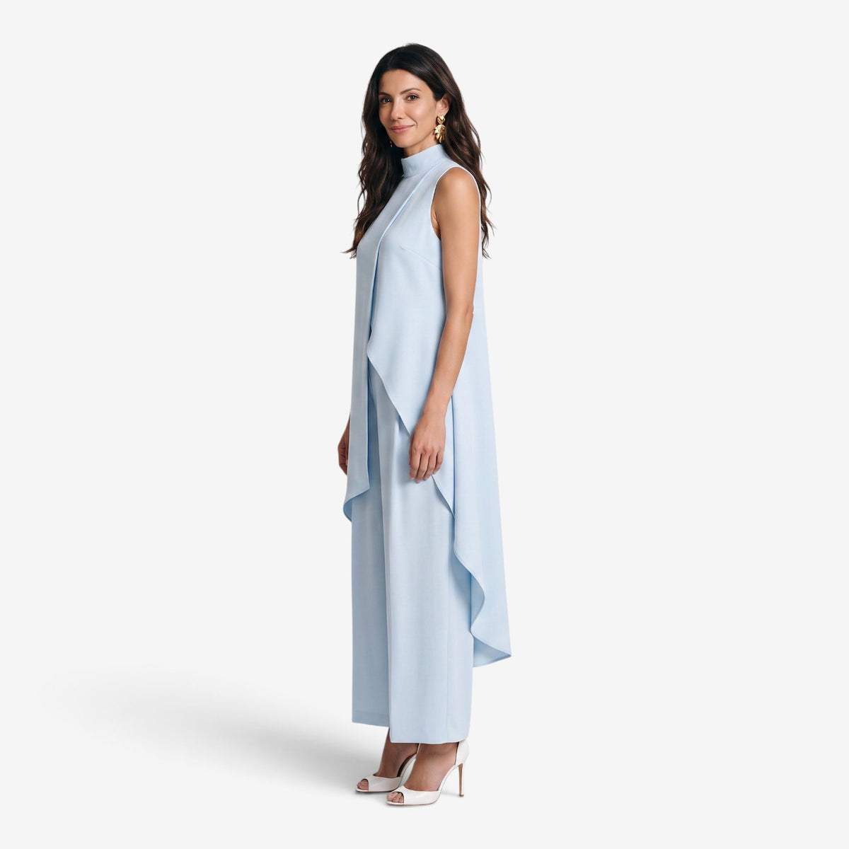Conjunto Asimétrico con Pantalón Palazzo para Mujer