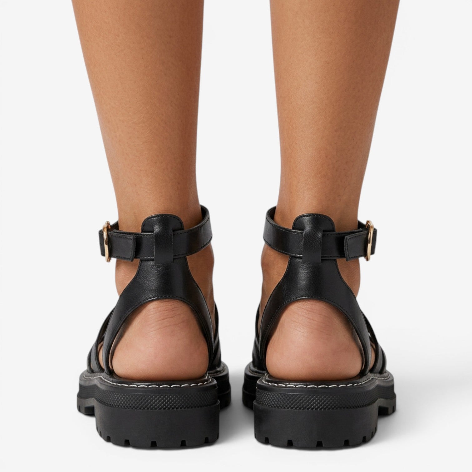 Sandalias Romanas de Piel para Mujer