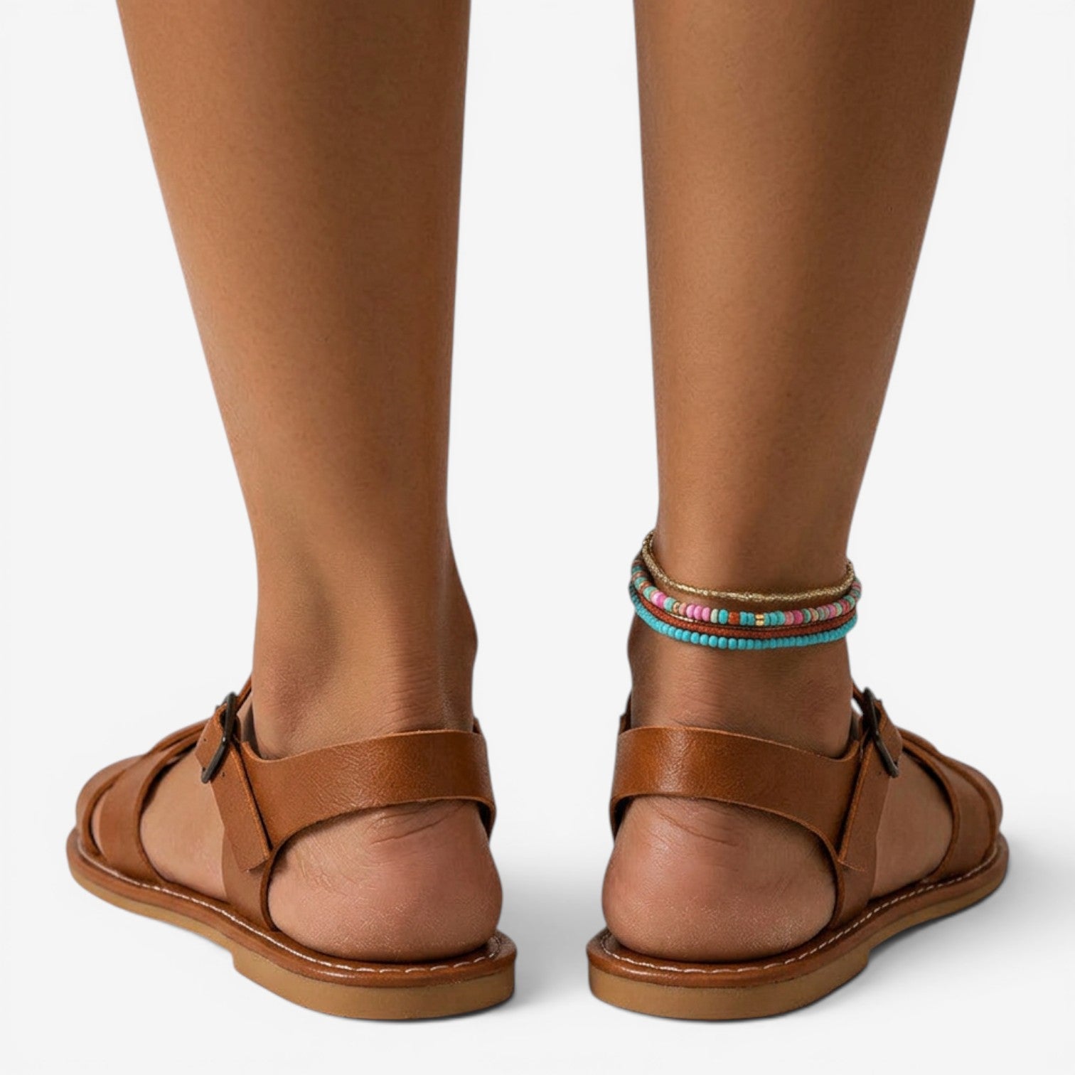 Sandalias Planas con Tiras Cruzadas para Mujer
