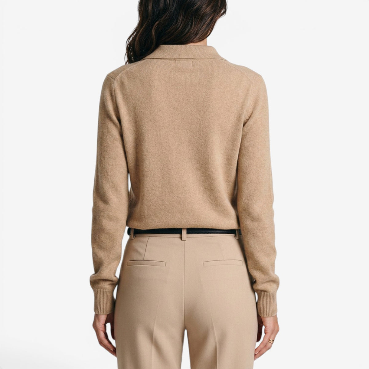 Cárdigan de Punto con Cuello Alto para Mujer