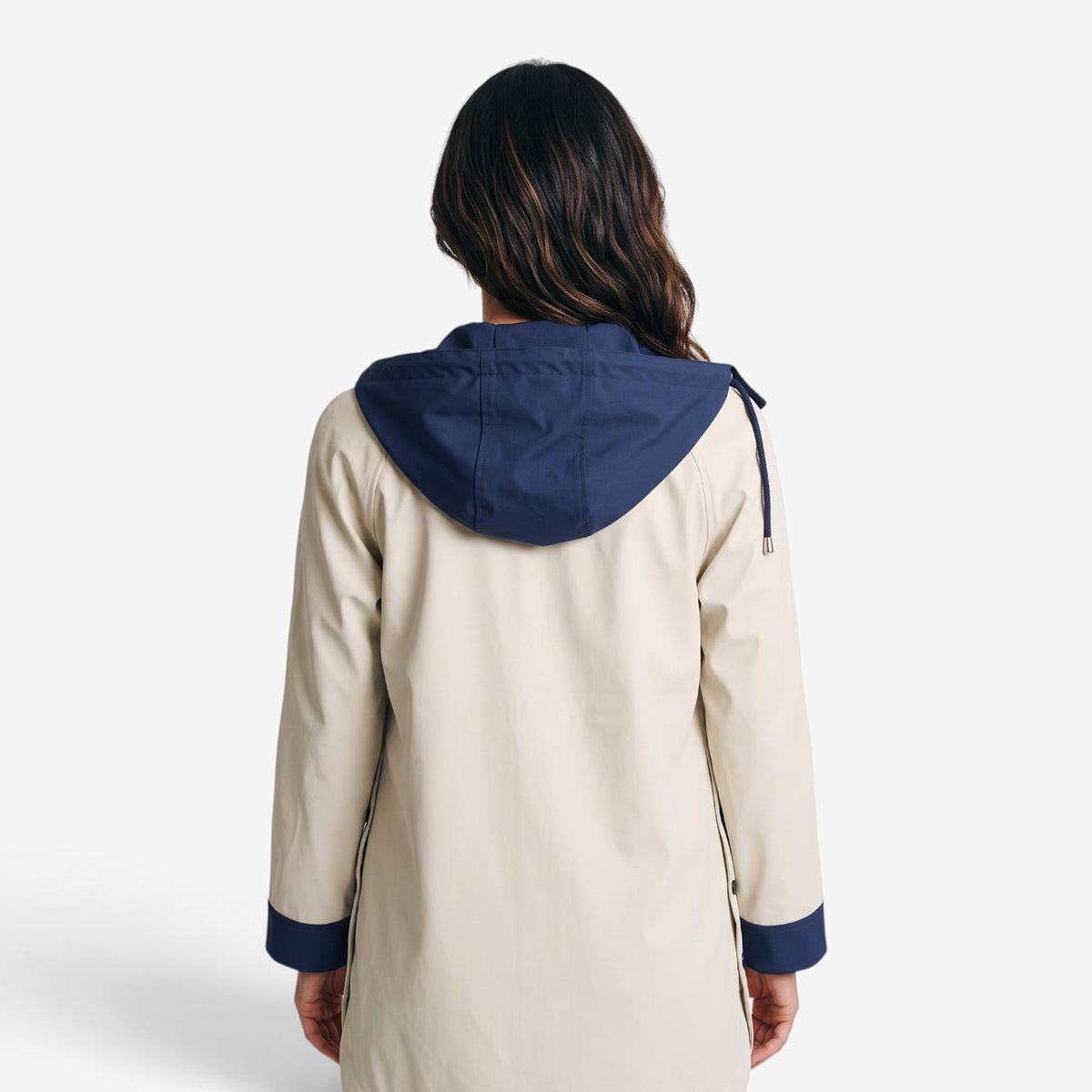 Gabardina Larga con Capucha para Mujer