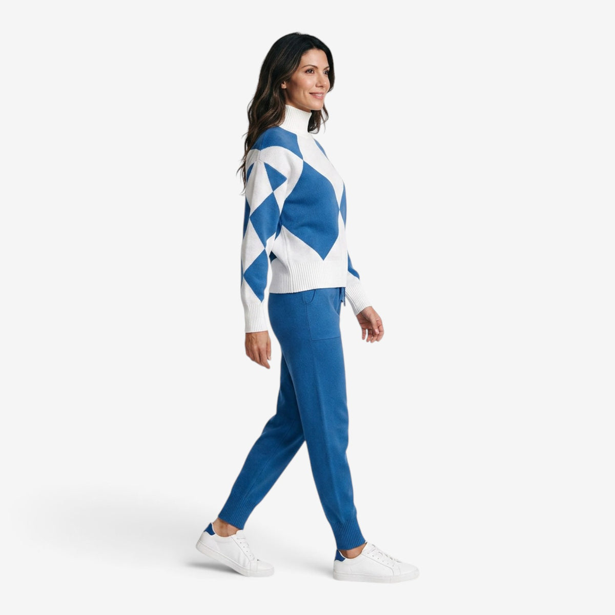 Conjunto Aria con Jersey de Rombos para Mujer