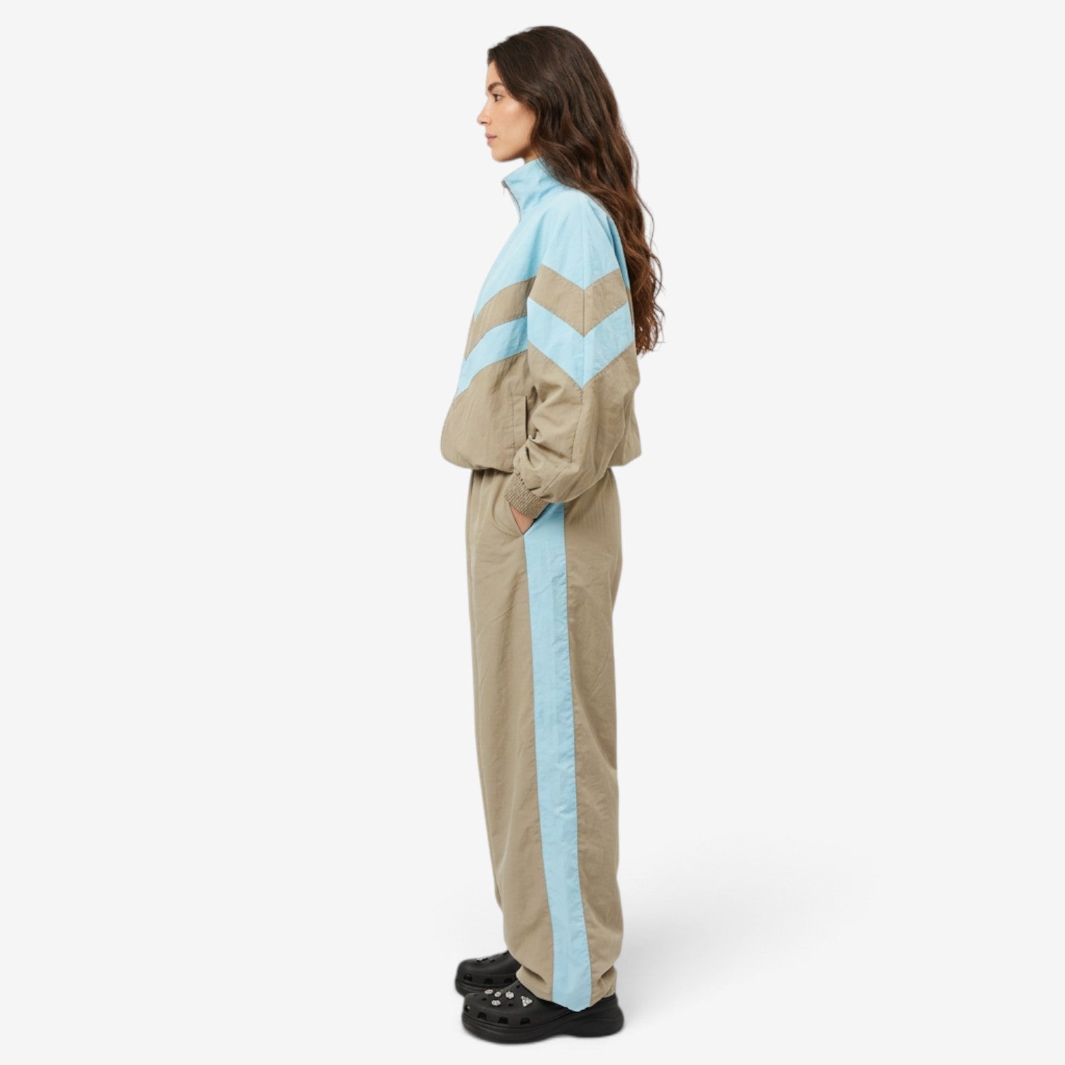 Conjunto Deportivo de Dos Piezas con Cremallera para Mujer