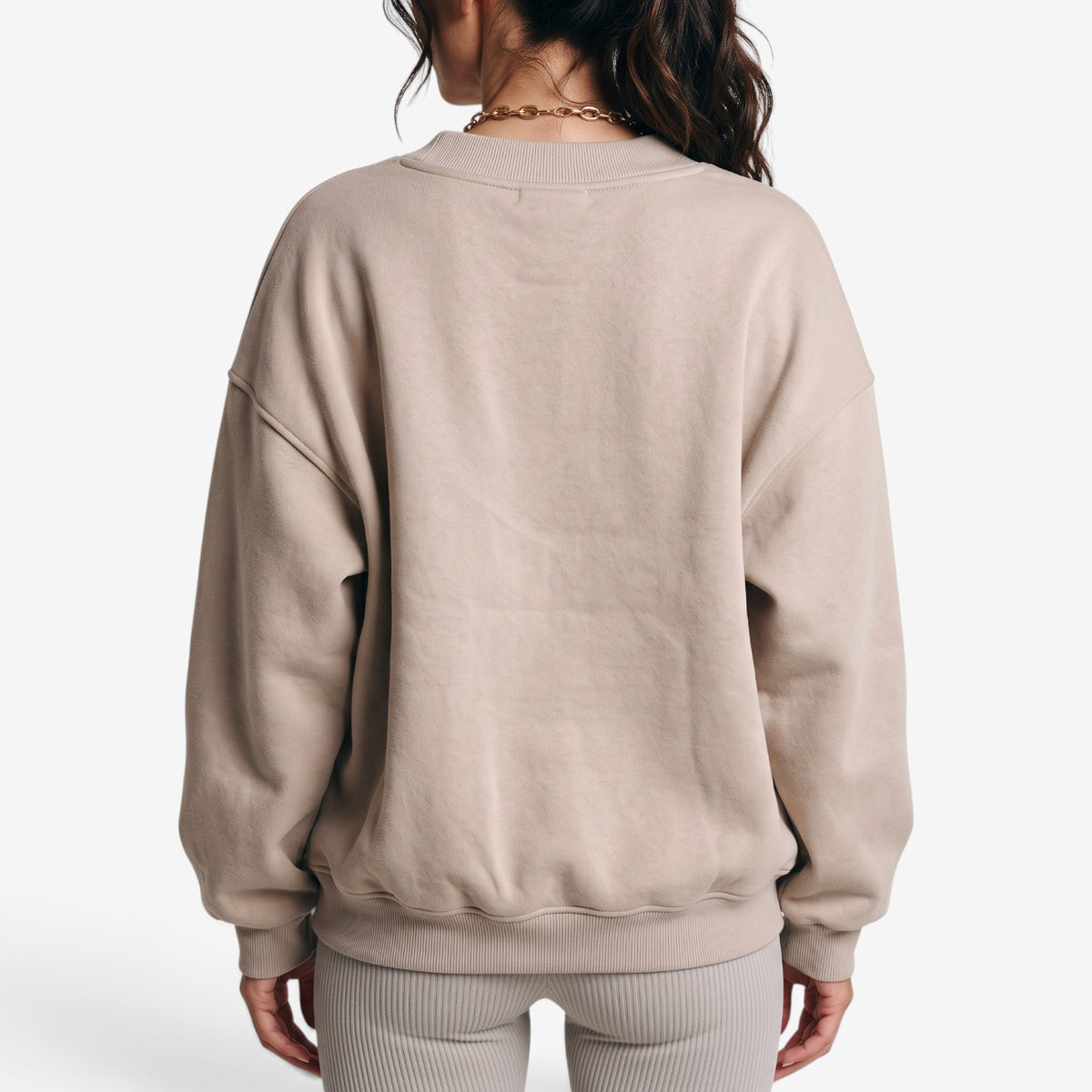 Sudadera Oversize con Cuello de Pico para Mujer