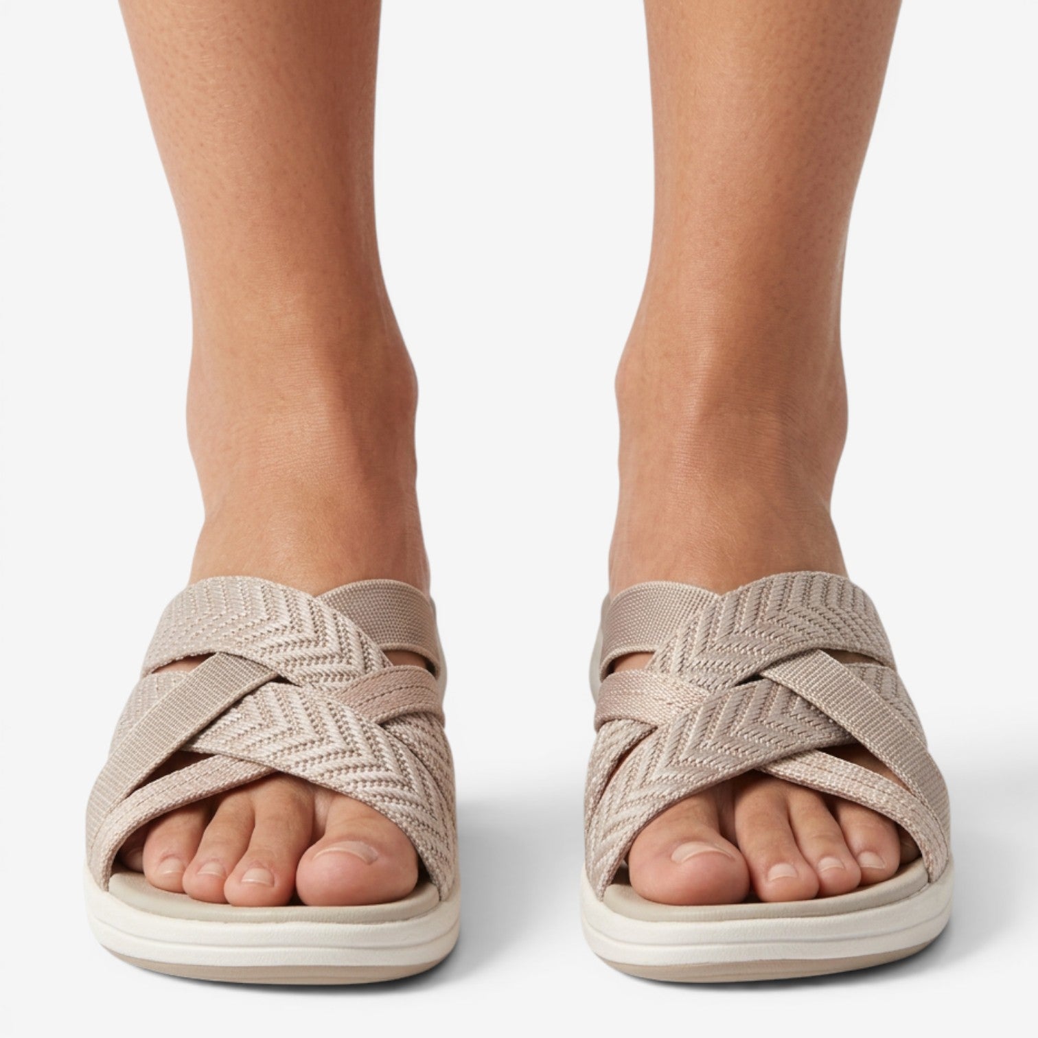 Sandalias de Cuña con Tiras Cruzadas para Mujer