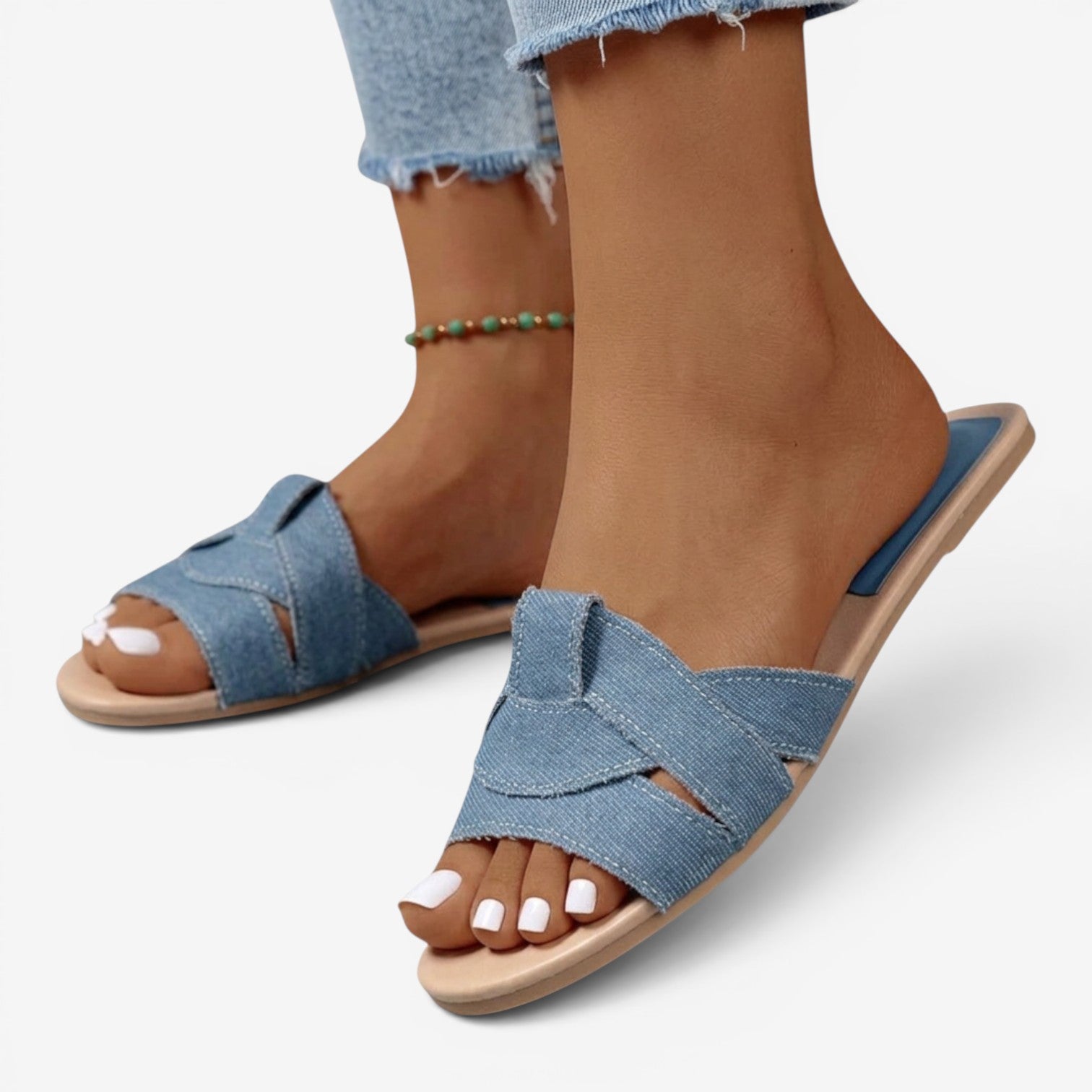Sandalias Planas Tejidas Mujer