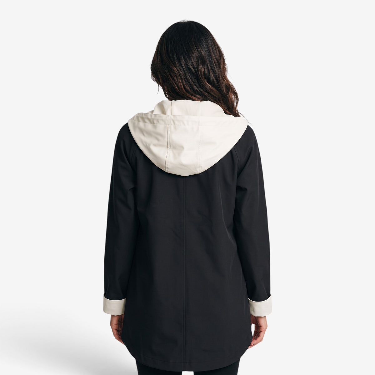 Gabardina Larga con Capucha para Mujer