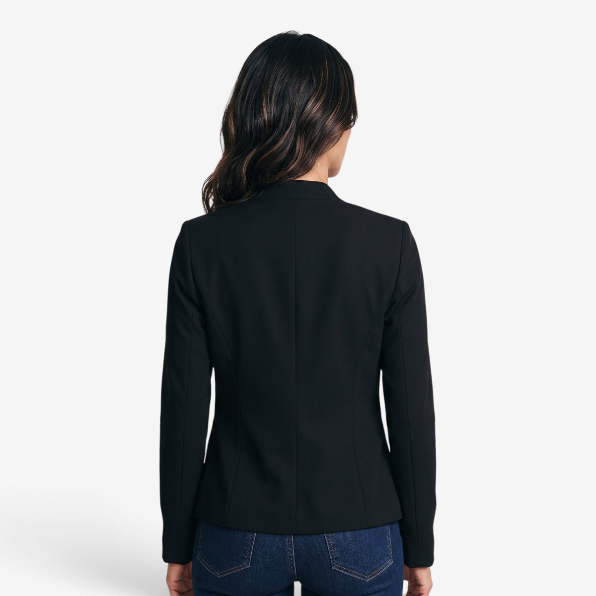 Blazer Entallada de Manga Larga para Mujer