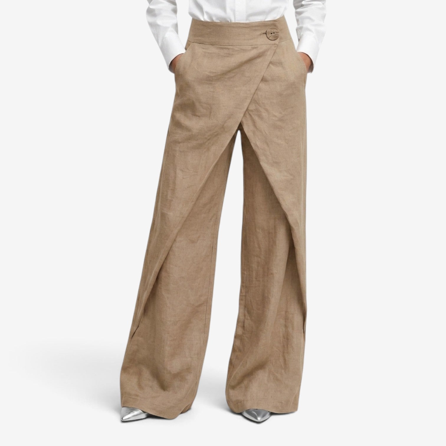 Pantalón Elegante de Pierna Recta para Mujer
