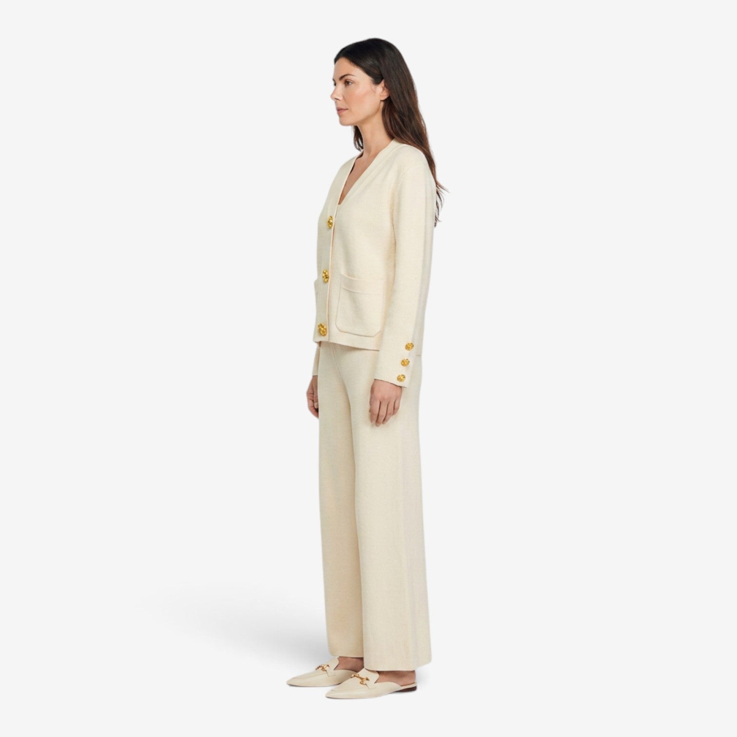 Conjunto de Punto con Cárdigan para Mujer