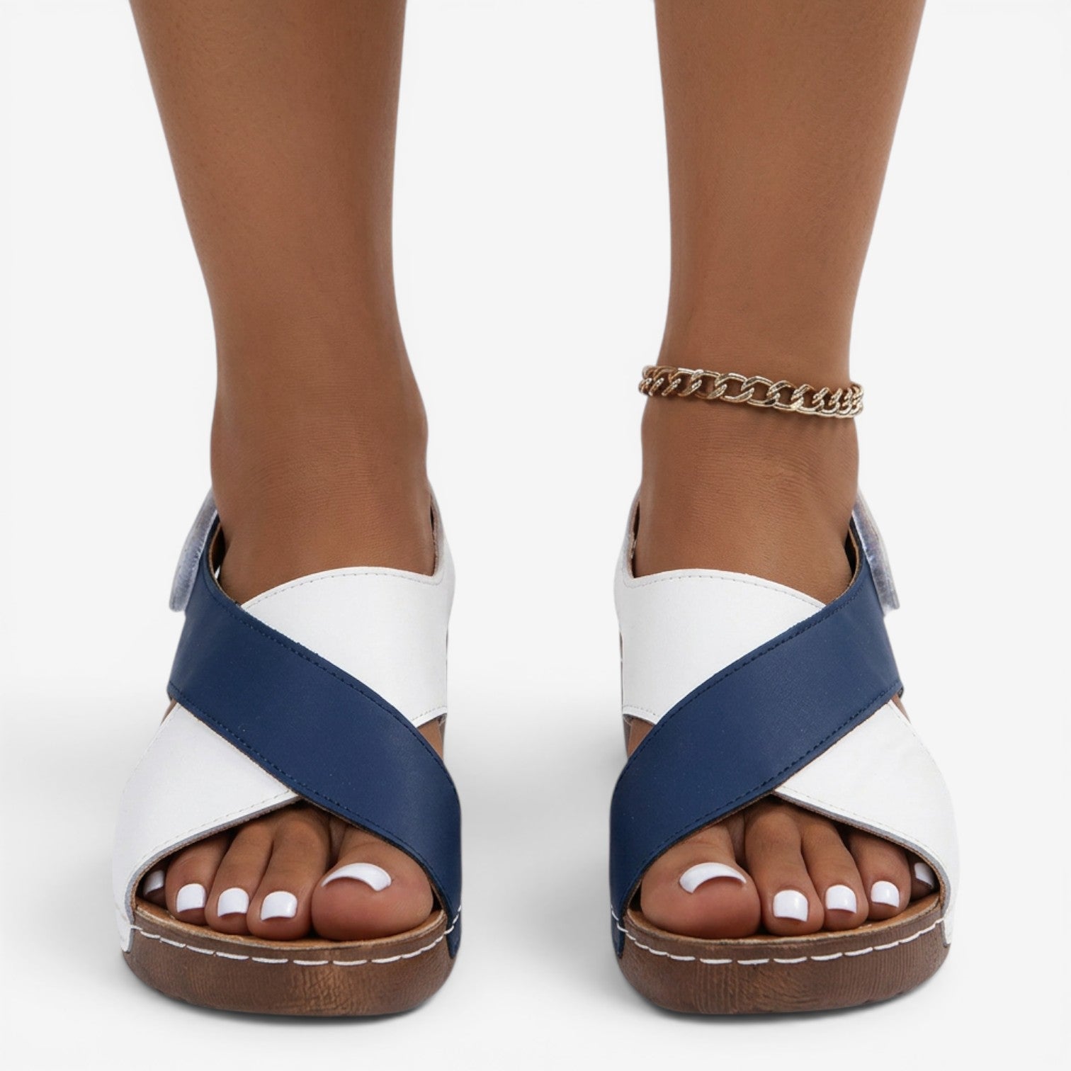 Sandalias Romanas de Cuña para Mujer