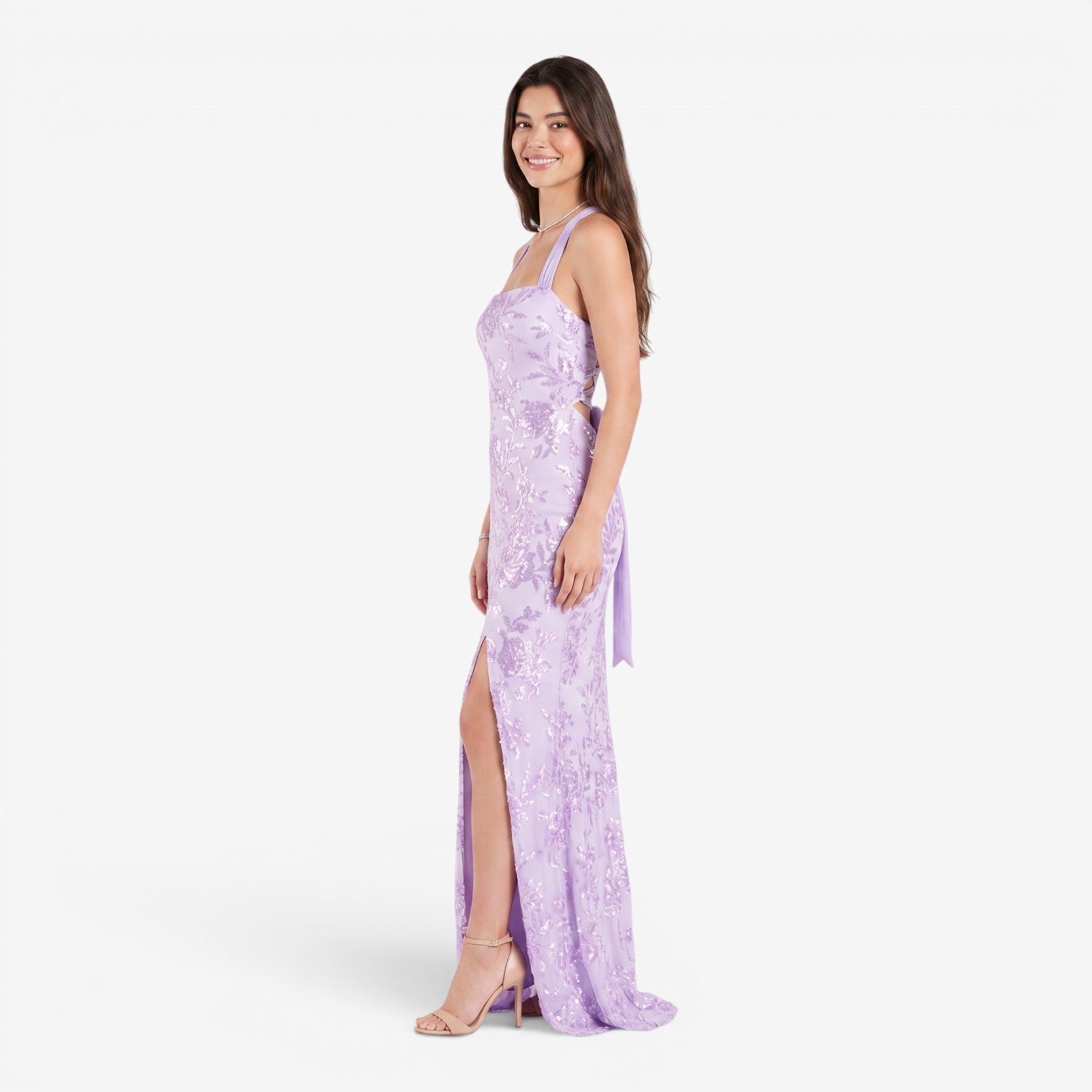 Vestido Bandeau con Abertura