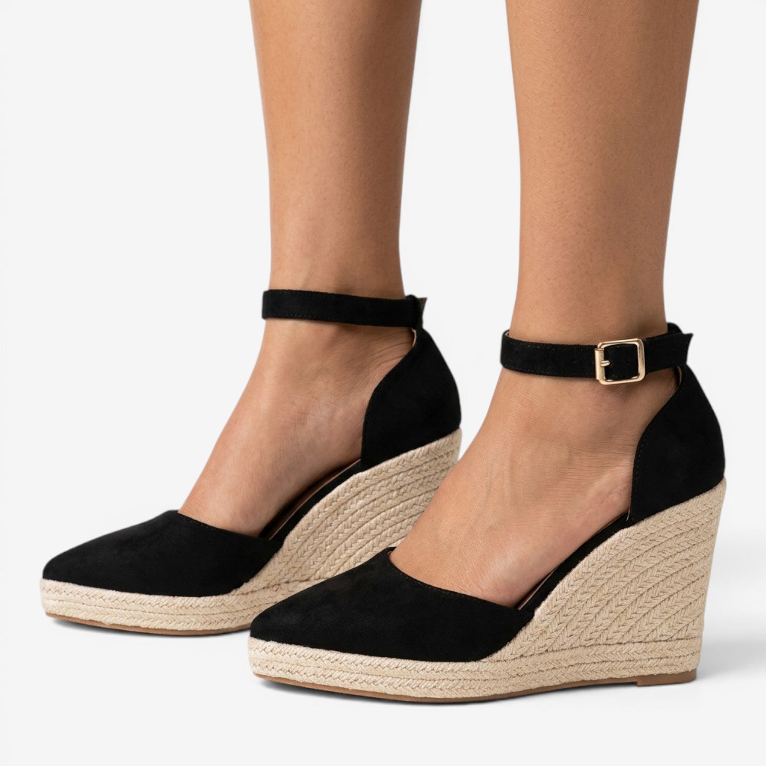 Zapatos de Tacón con Punta Fina y Cuña