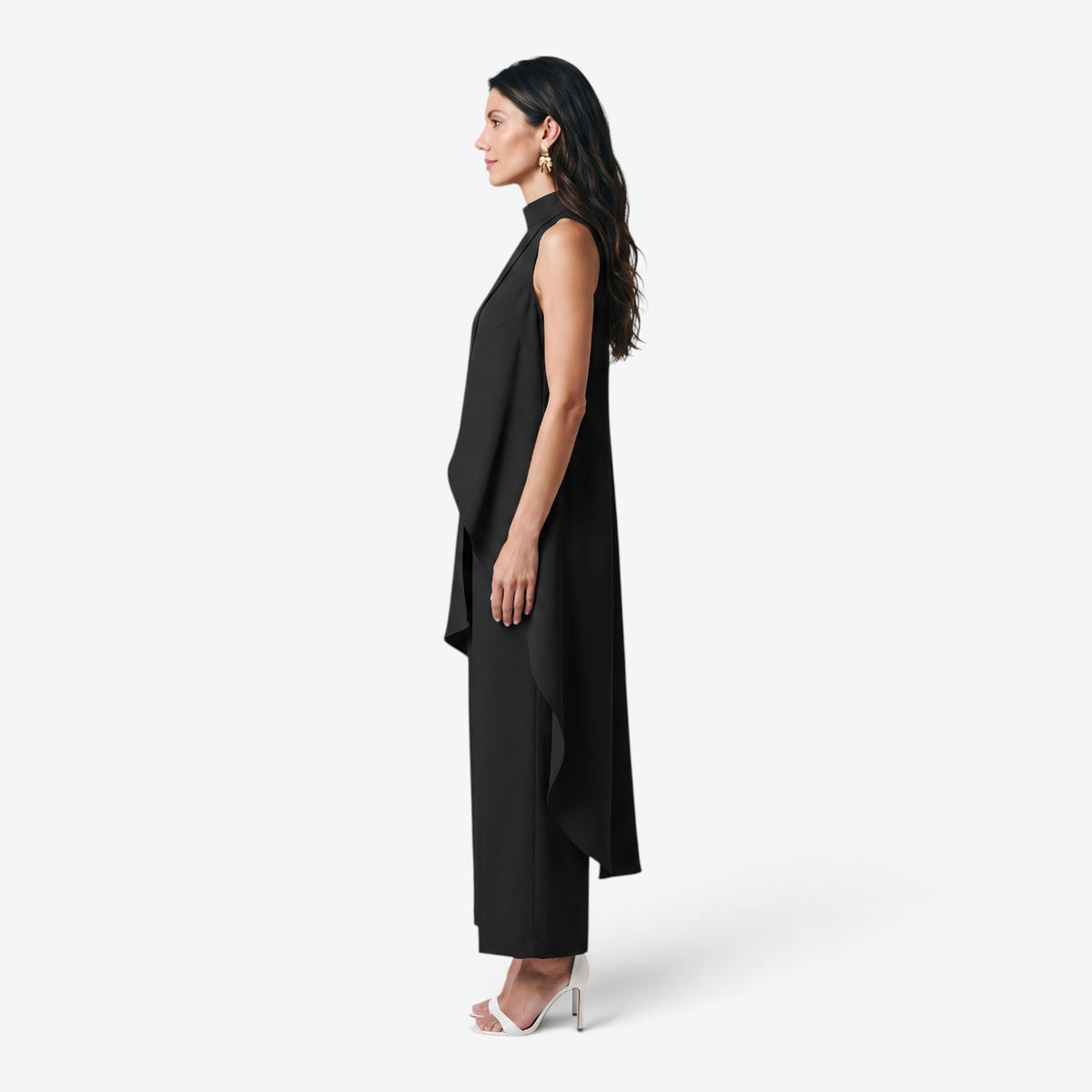 Conjunto Asimétrico con Pantalón Palazzo para Mujer