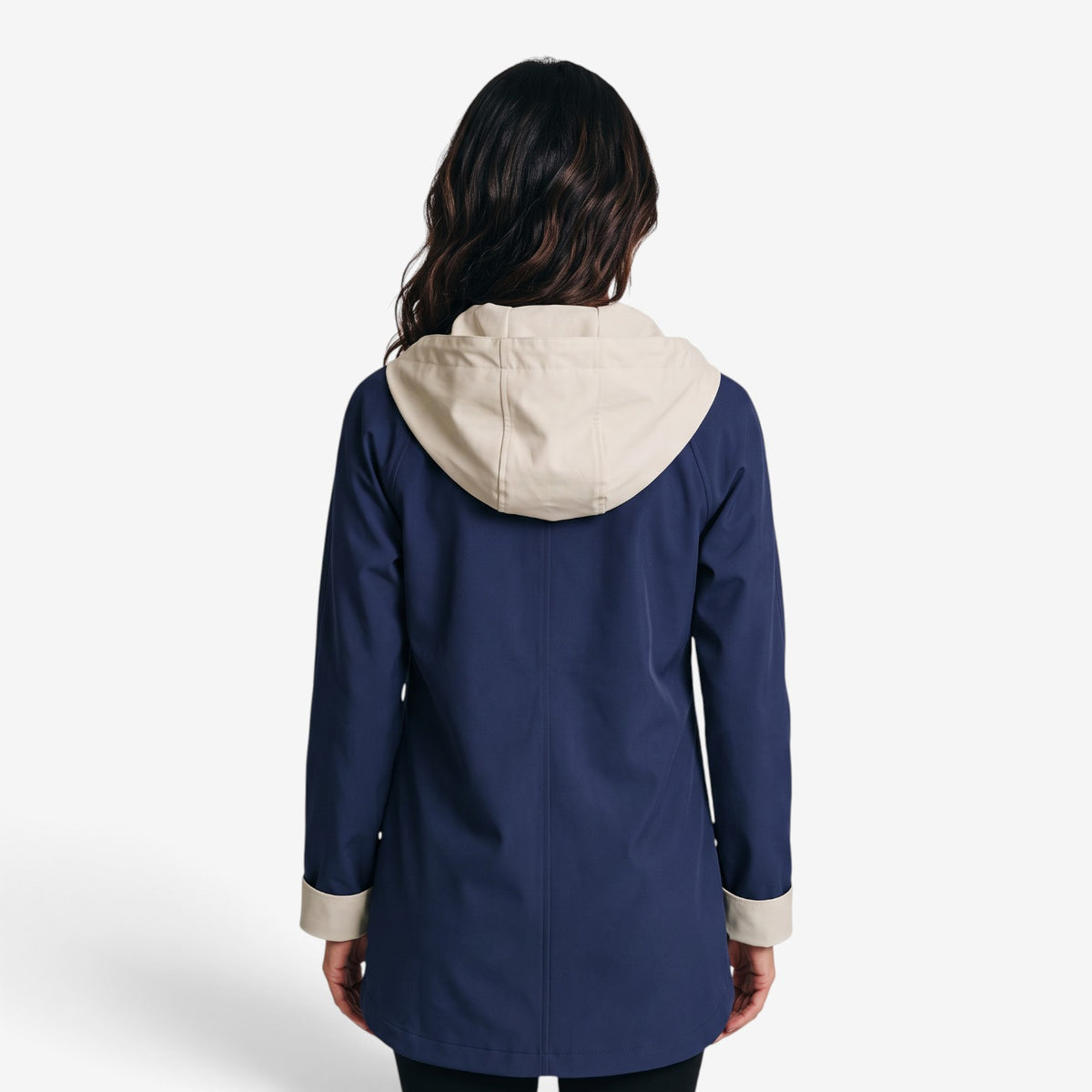 Gabardina Larga con Capucha para Mujer